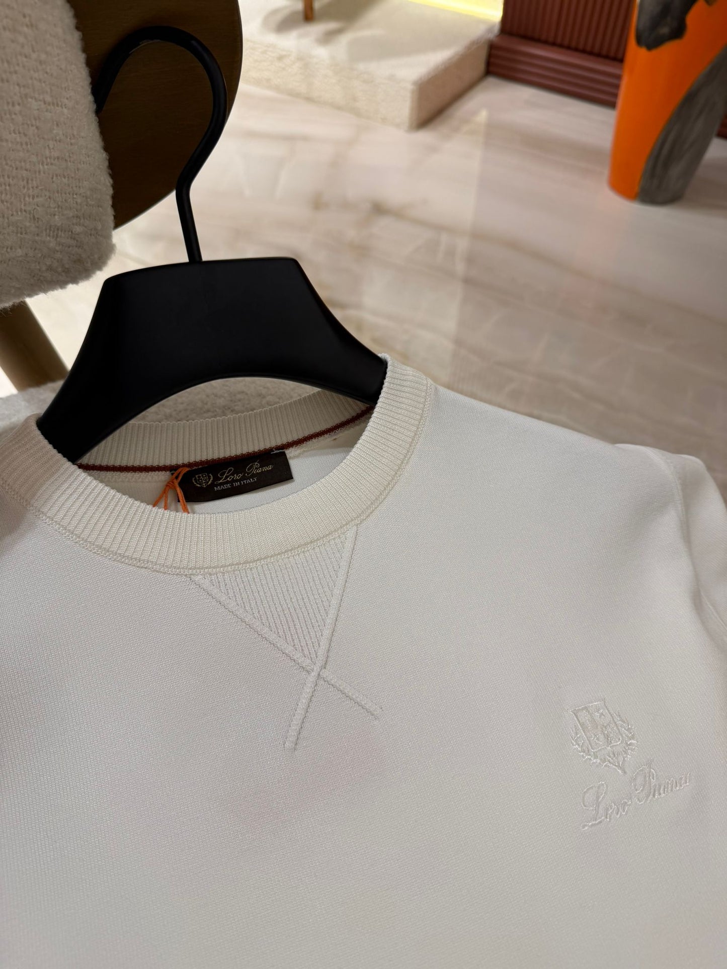 Loro Piana Crewneck T-Shirt white