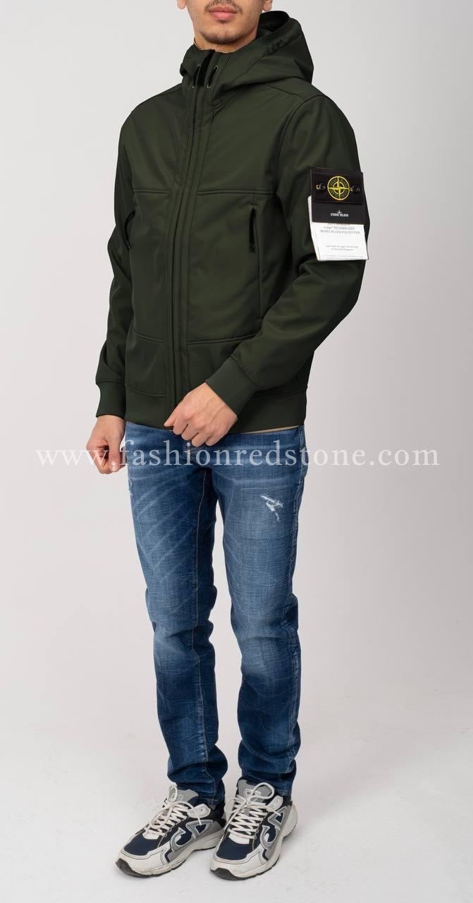 Stone Island Soft Shell Jacket Khaki