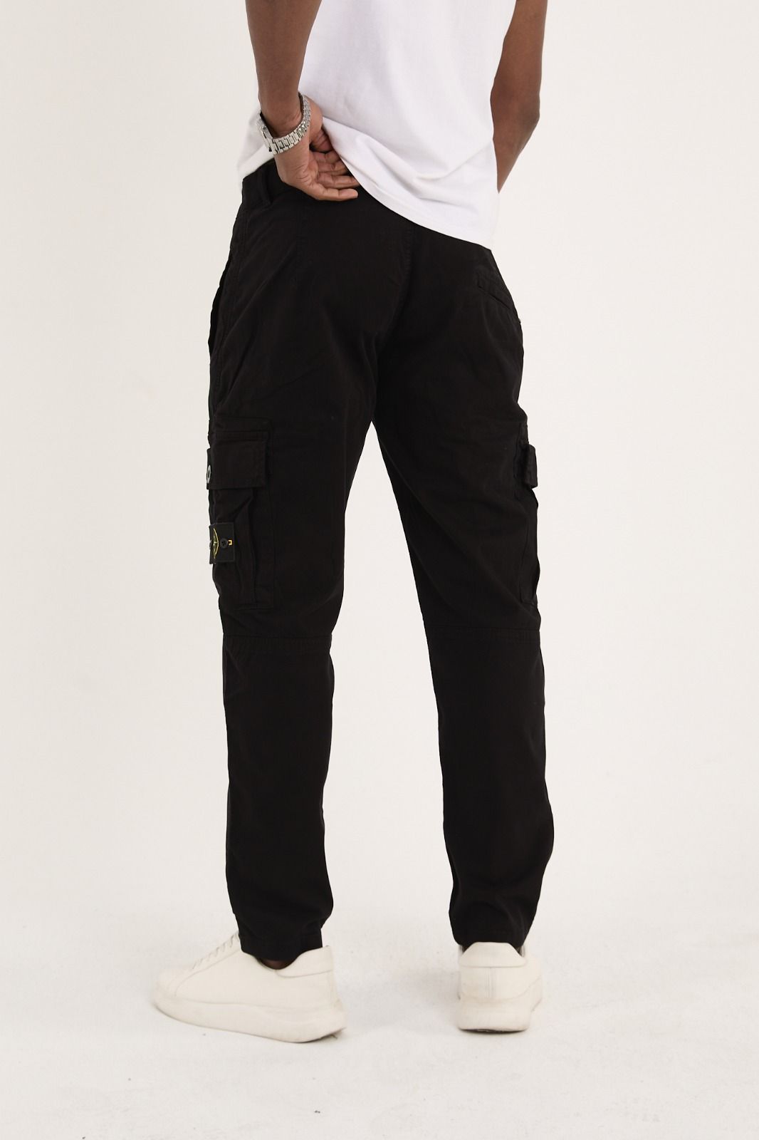 Stone Island Cargo Jeans Black