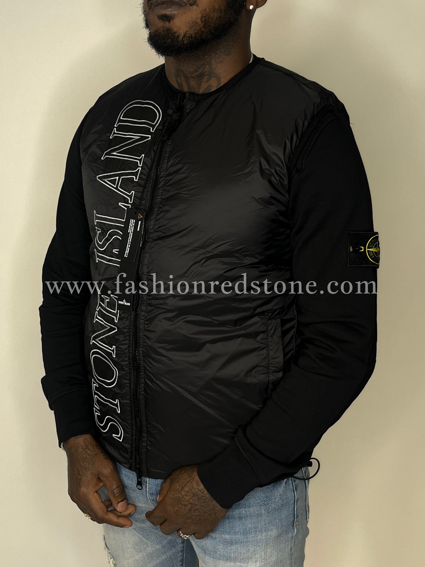 Stone Island Bodywarmer Met Compass-Logopatch (Dubbelzijdig)