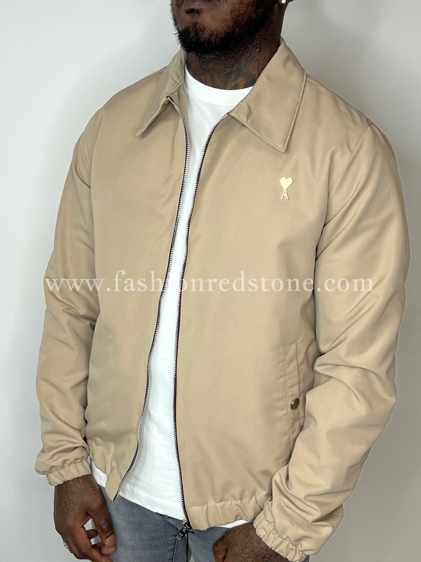 AMI DE COEUR Zipped Jacket Beige
