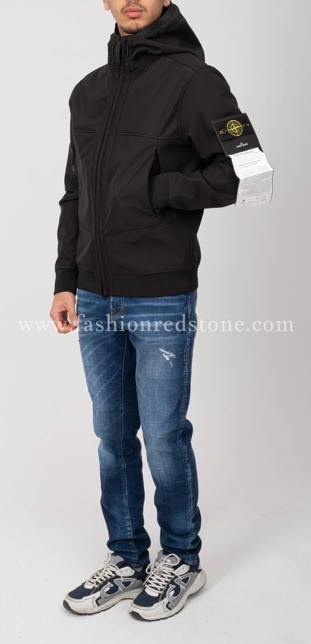 Stone Island Soft Shell Jacket Black