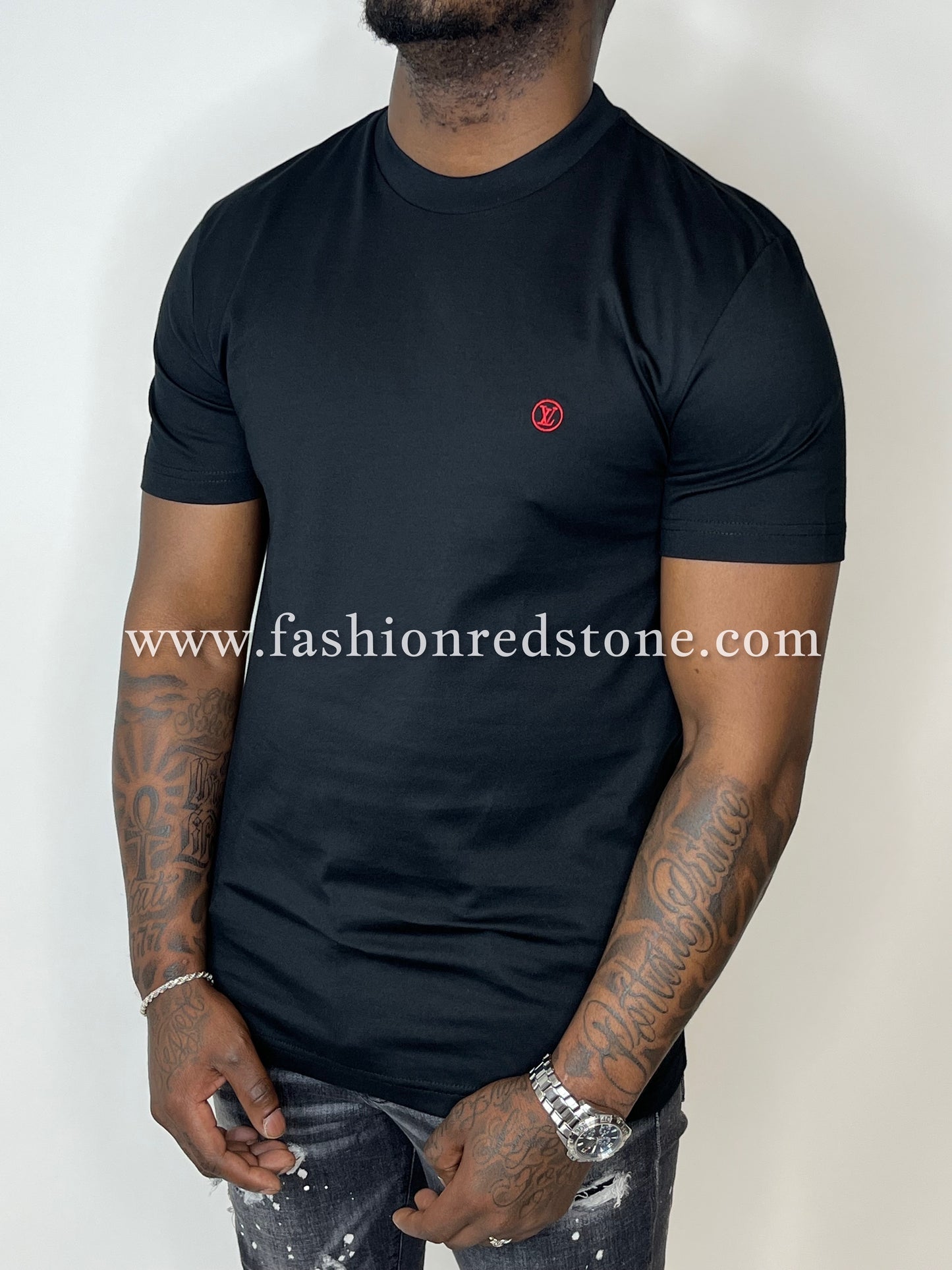 Louis Vuitton Classic Cotton T-Shirt Black