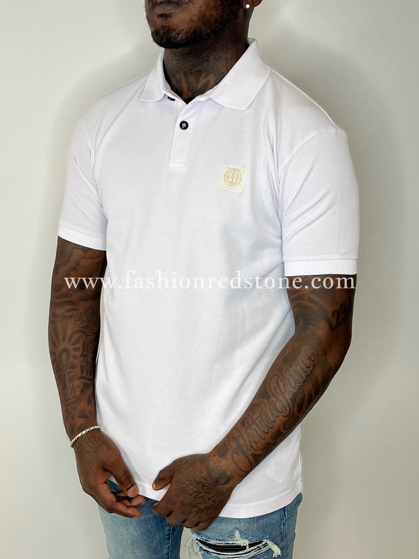 Stone Island Regular Fit Ghost Polo Pink