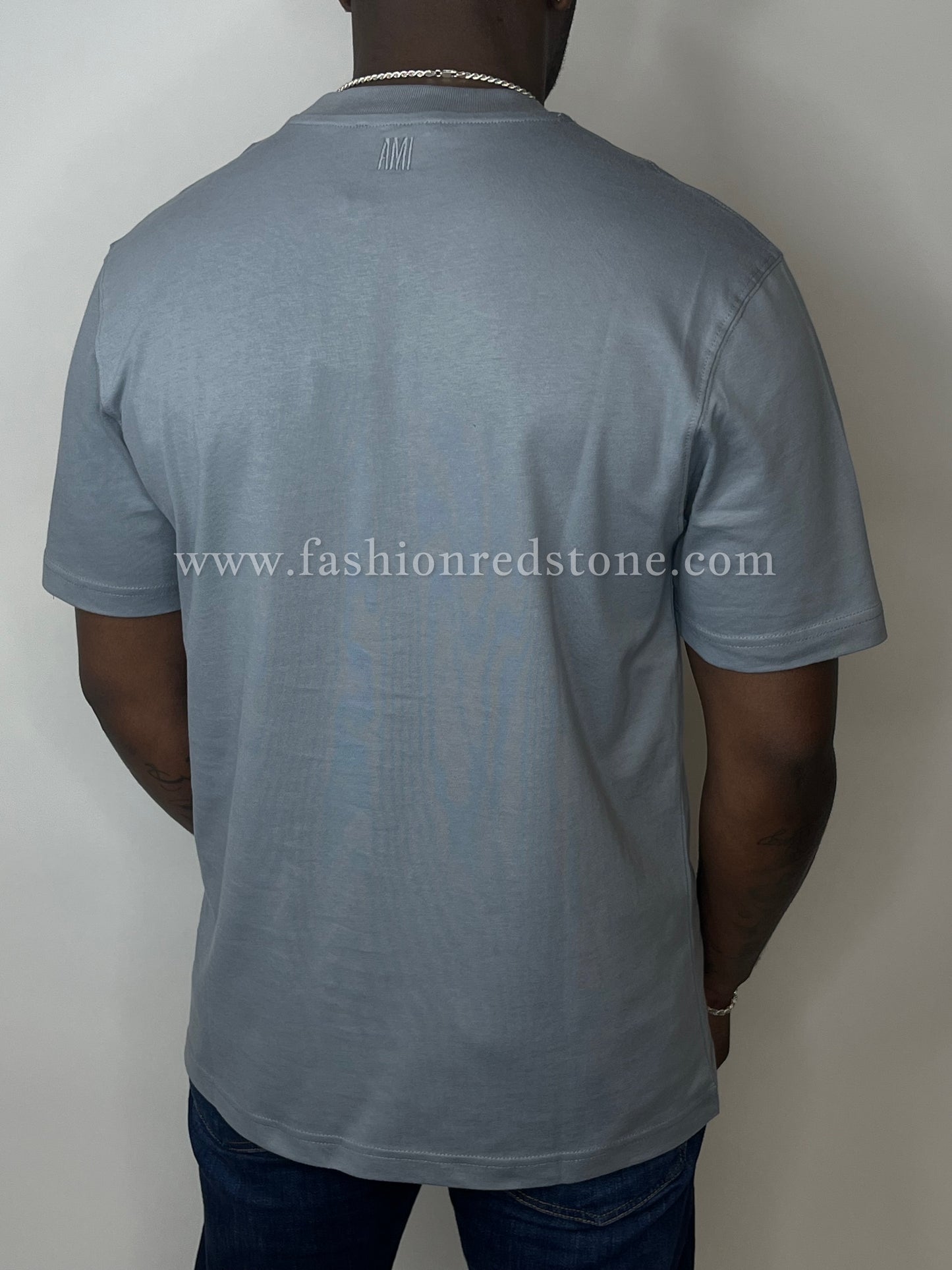 Ami Classic Fit De Coeur T-Shirt Grey