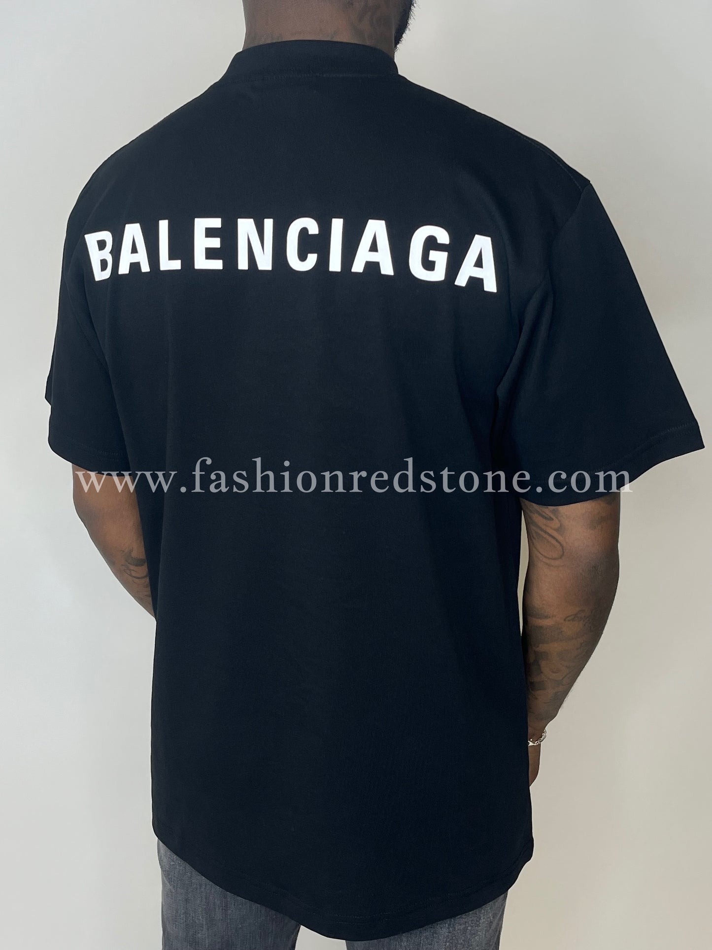 Balenciaga T-Shirt Met Logoprint Black