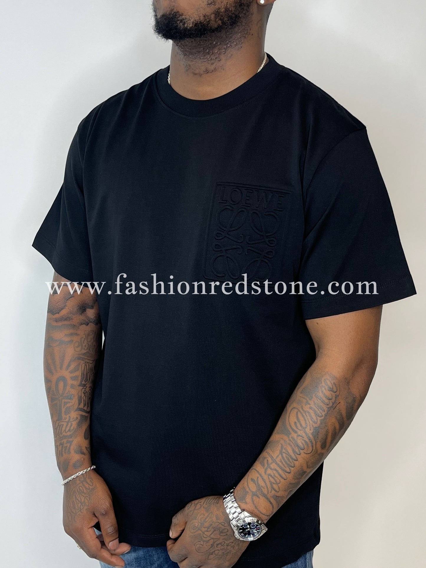 Loewe Relaxed Fit T-Shirt In Cotton Black