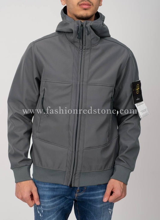 Stone Island Soft Shell Jacket Antraciet