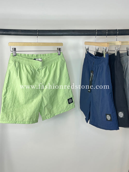 Stone Island Zwembroek Met Logopatch Green