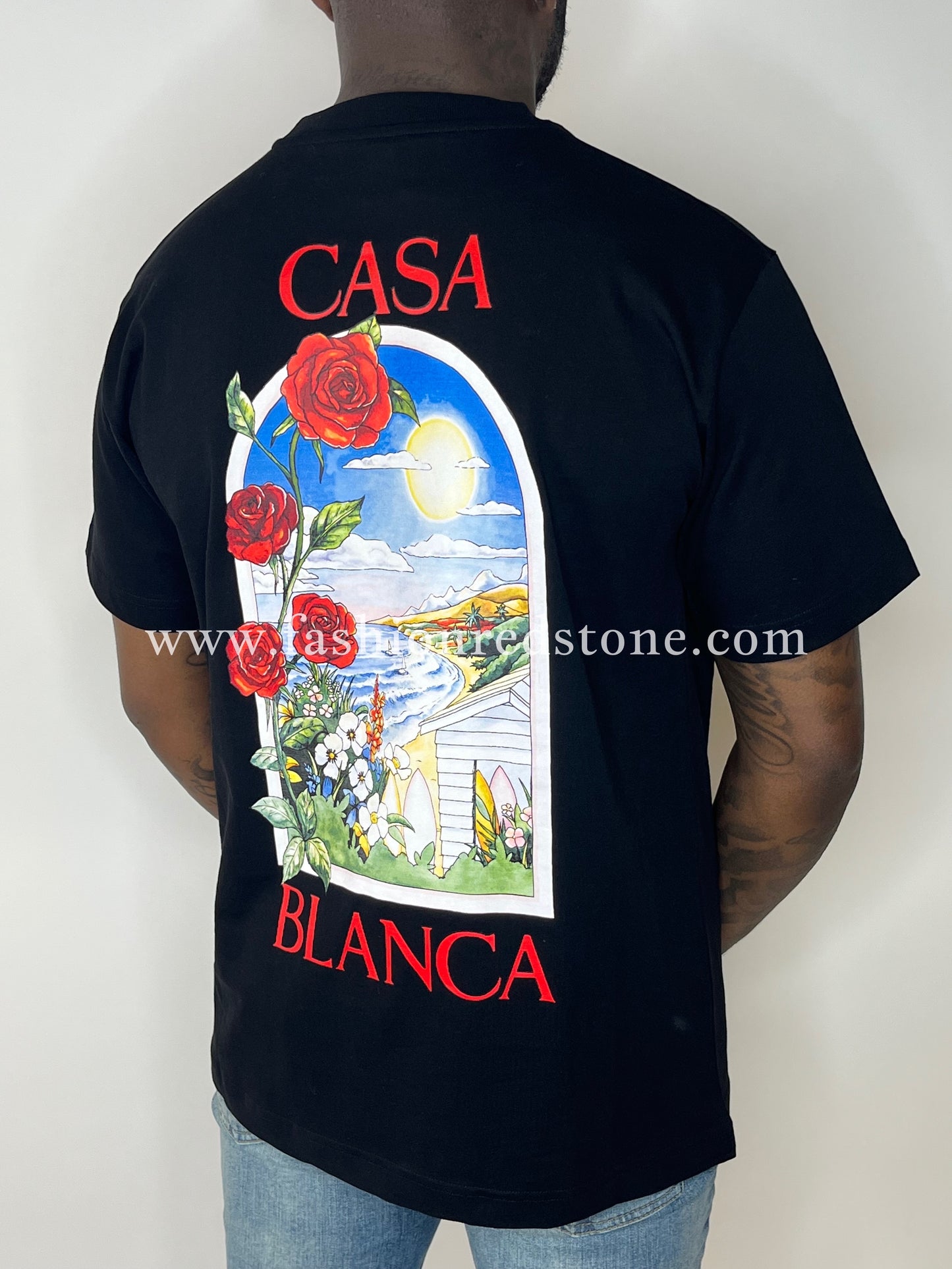 Casablanca T-Shirt met Logoprint