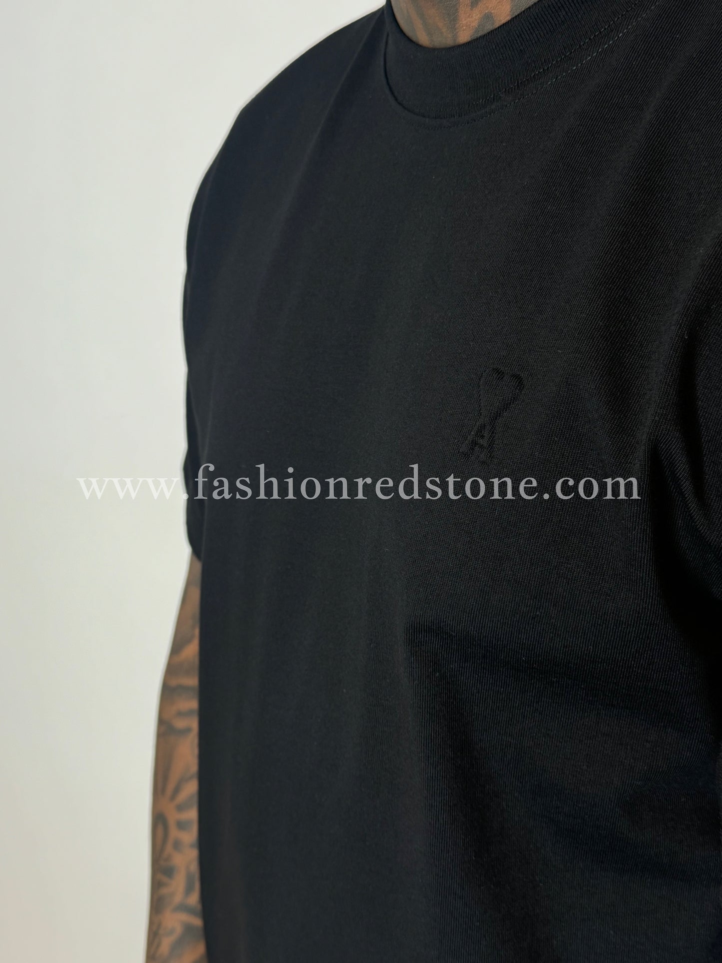 AMI Paris T-Shirt Met Logo Black