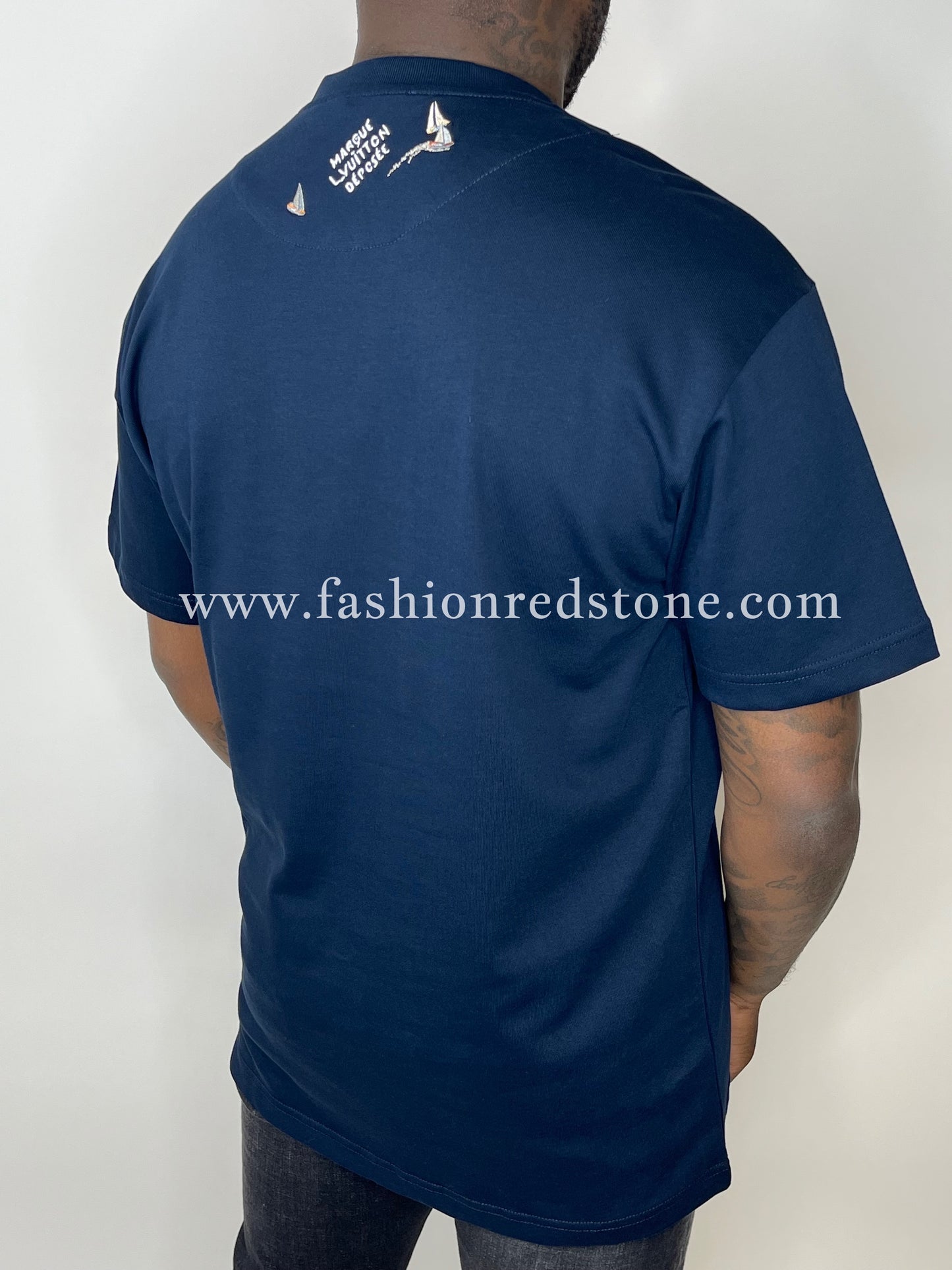 Louis Vuitton Embroidered Cotton T-Shirt