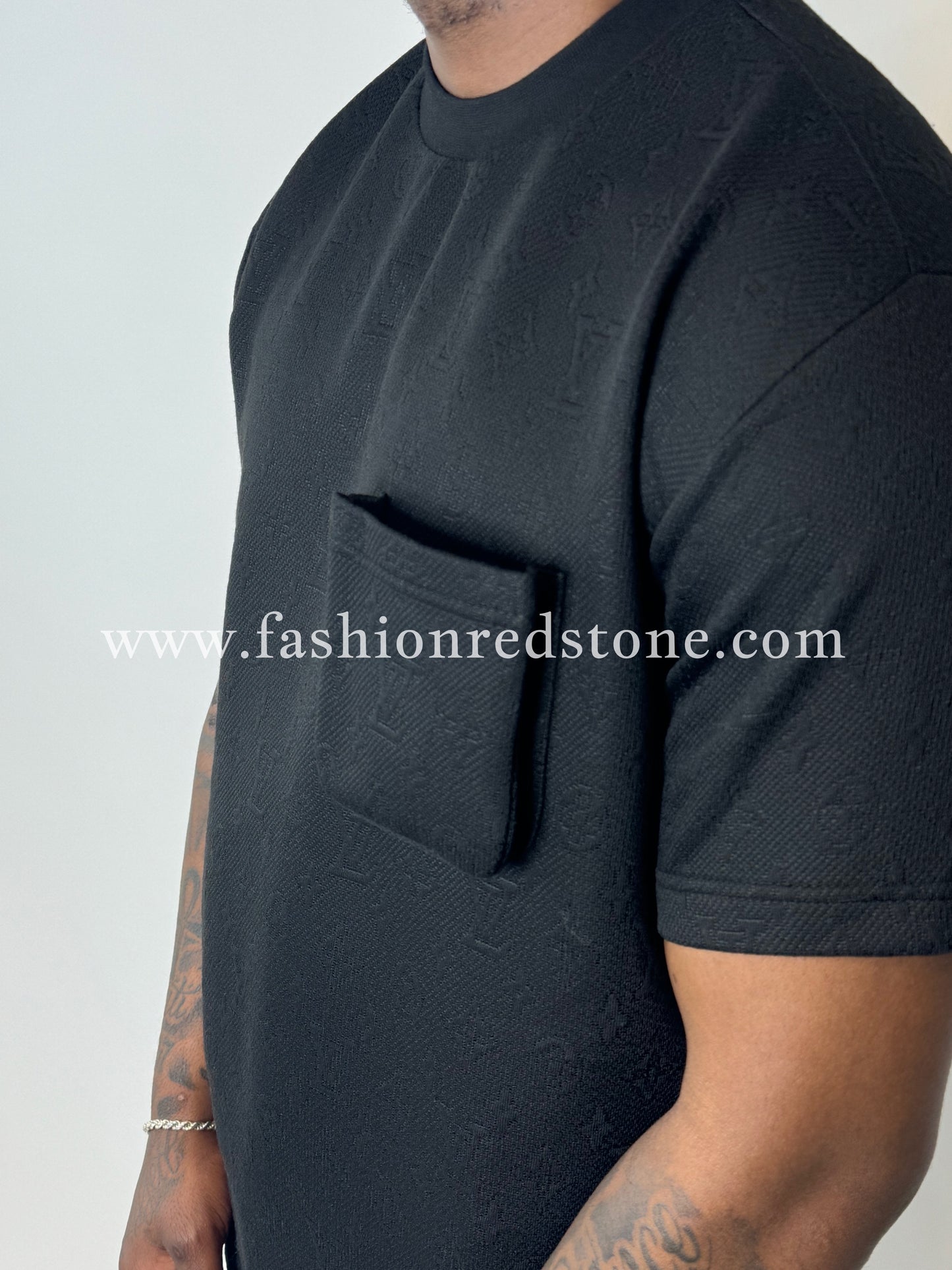 Louis Vuitton Signature 3D Pocket Monogram T-Shirt Black