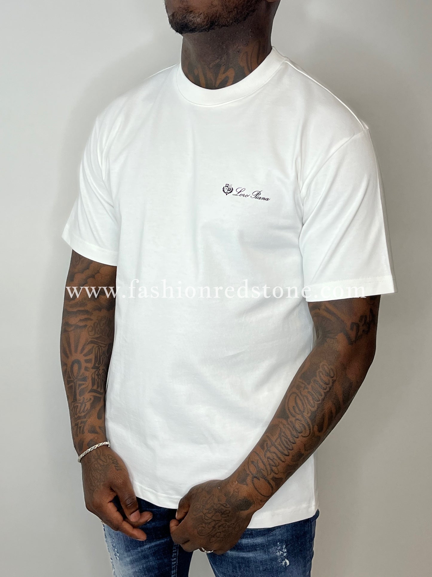 Loro Piana T-Shirt Met Logoprint White