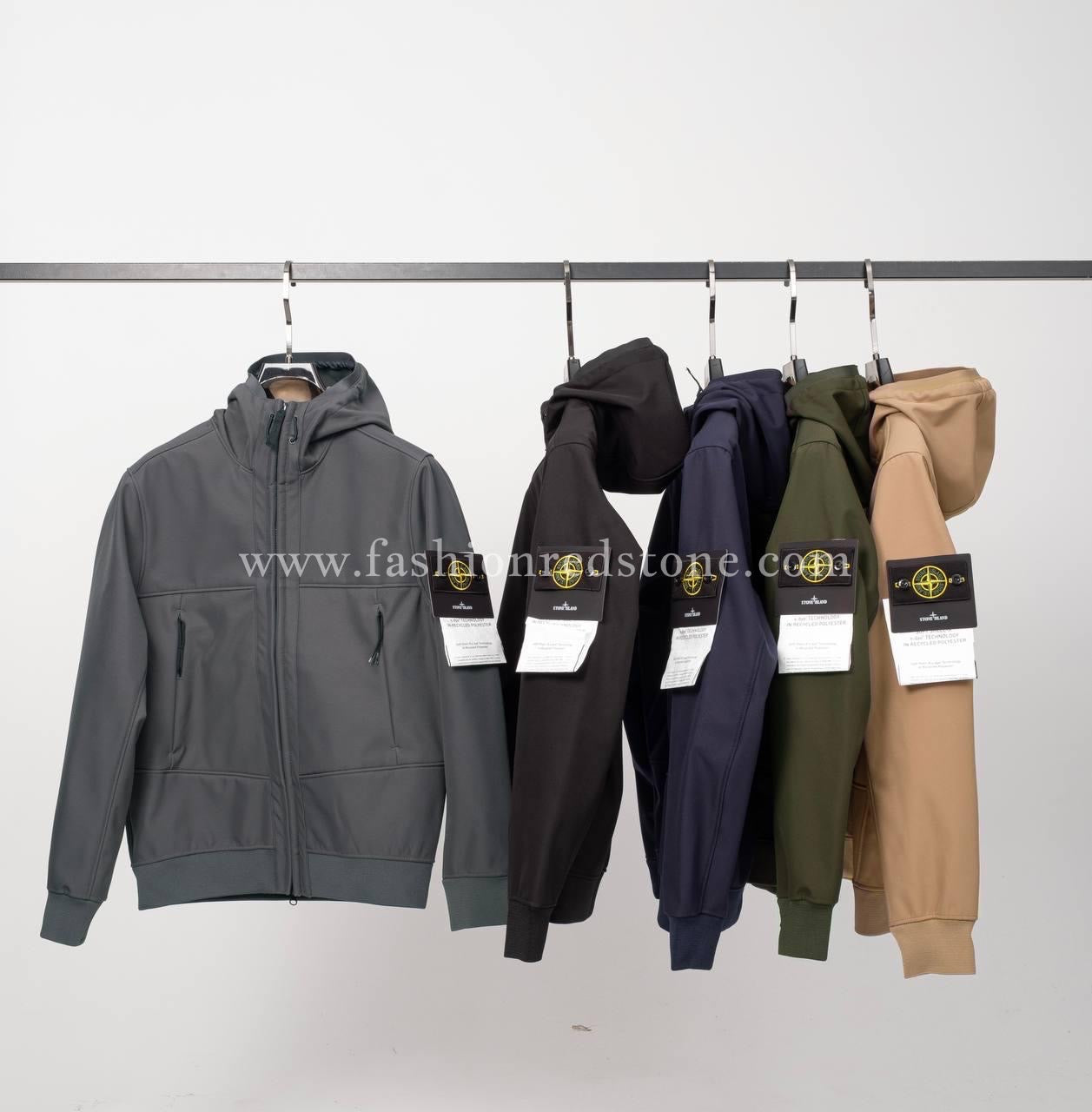 Stone Island Soft Shell Jacket Antraciet