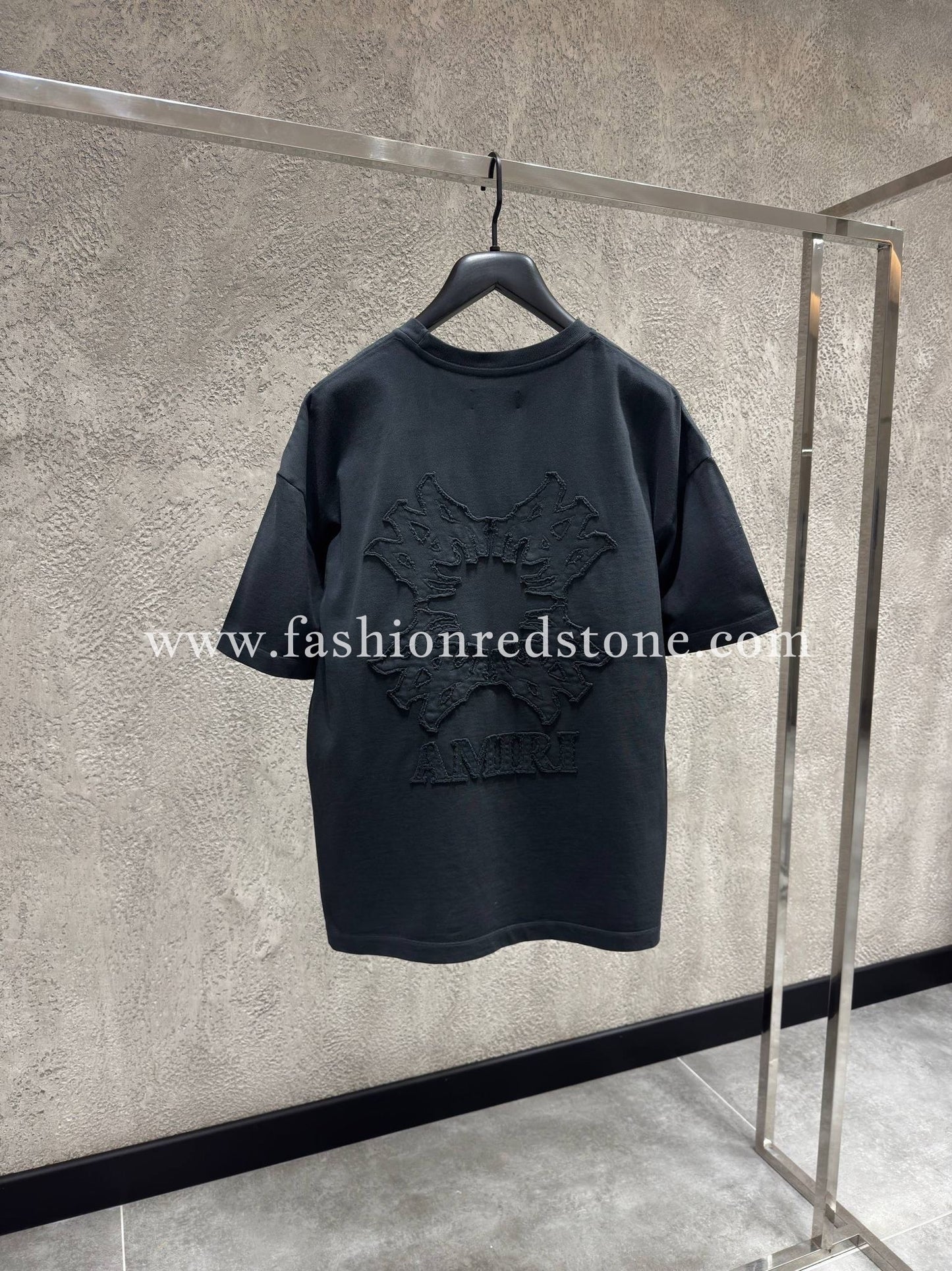 Amiri T-Shirt Met Logo Geborduurd