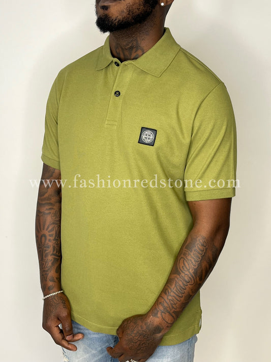 Stone Island Regular Fit Polo Khaki