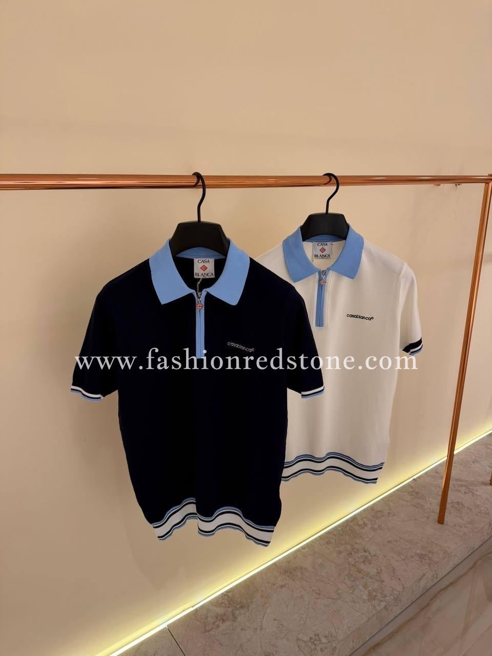 Casablanca Poloshirt met rits
