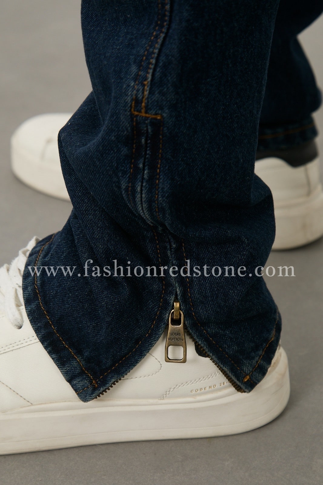 LV Denim Carpenter Pants Blue