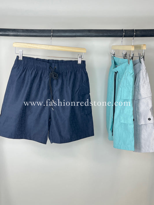 Dior Zwemshort met Oblique-Motief Navy