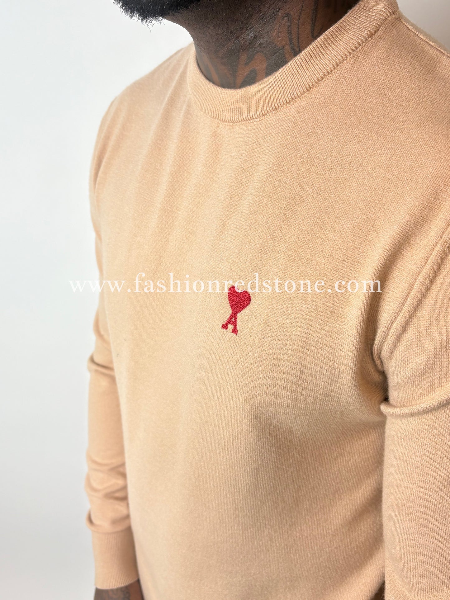 AMI Sweater Met Logopatch Merino Wool