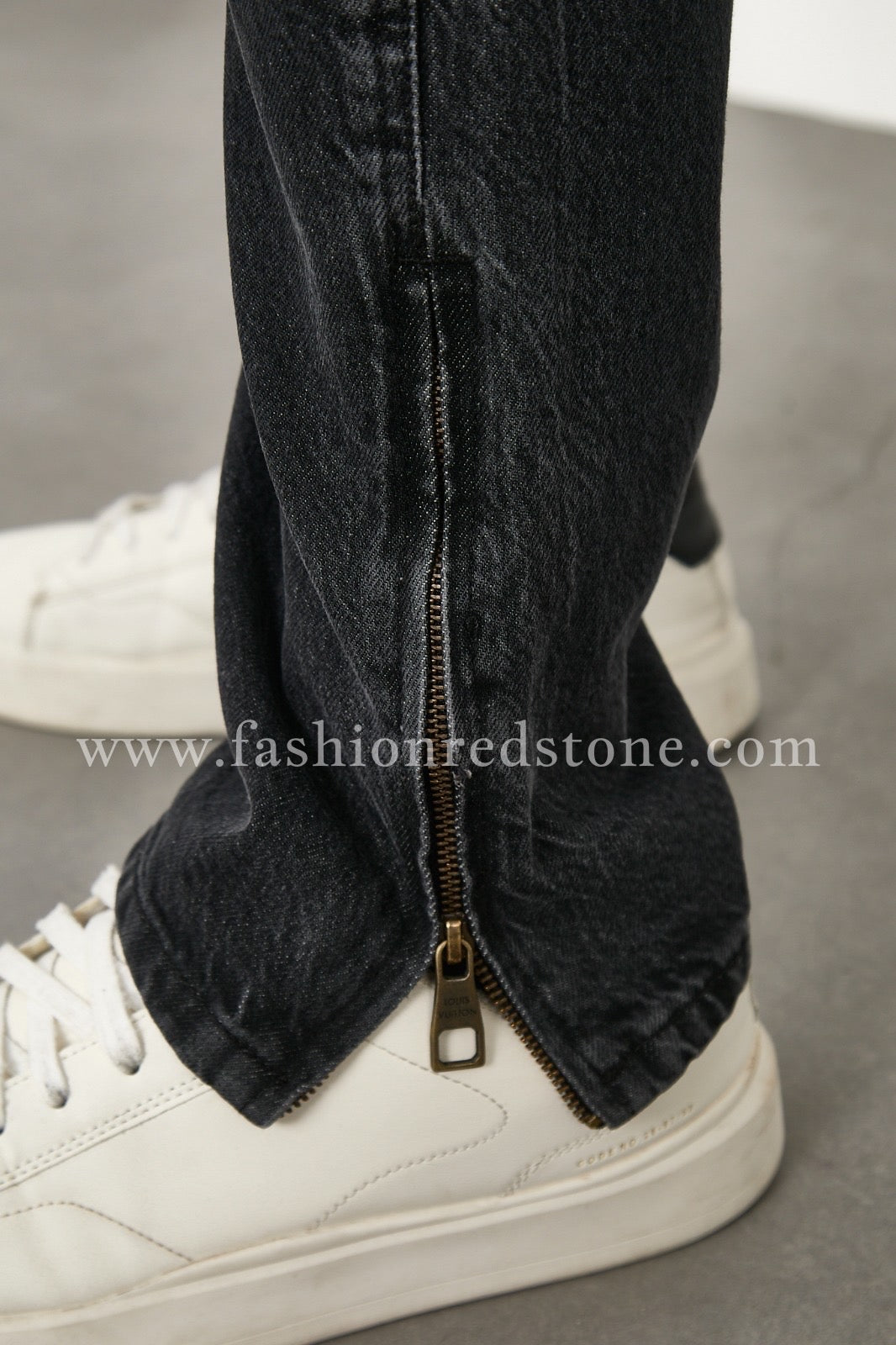 LV Denim Carpenter Pants Black