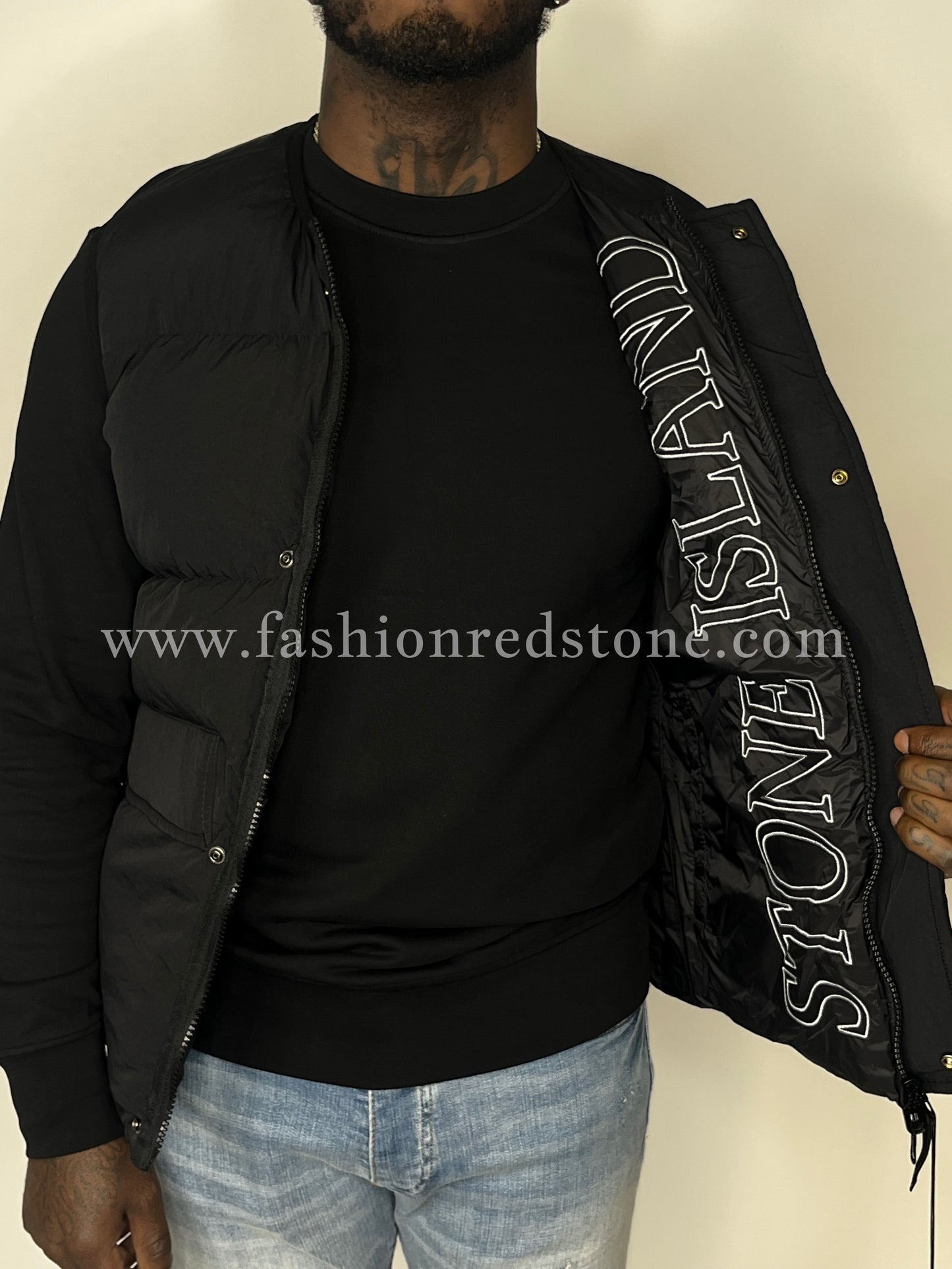 Stone Island Bodywarmer Met Compass-Logopatch (Dubbelzijdig)