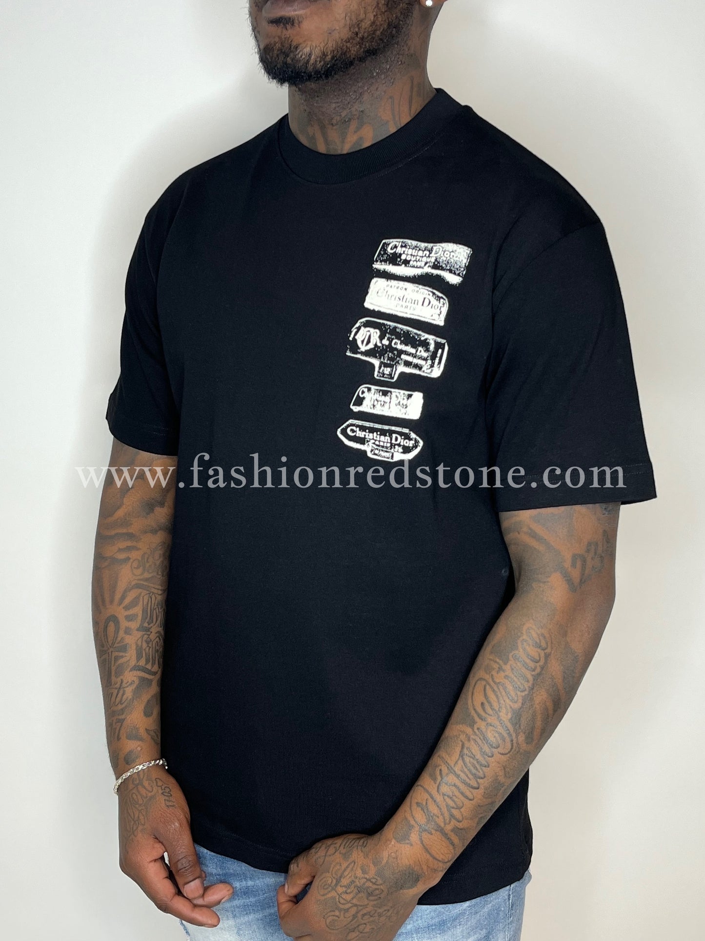 Relaxed-fit T-shirt met Dior Archives Labels-kenmerk