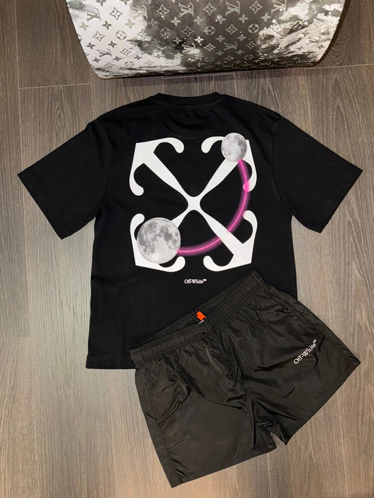 OffWhite Zwemshort Met Logoprint