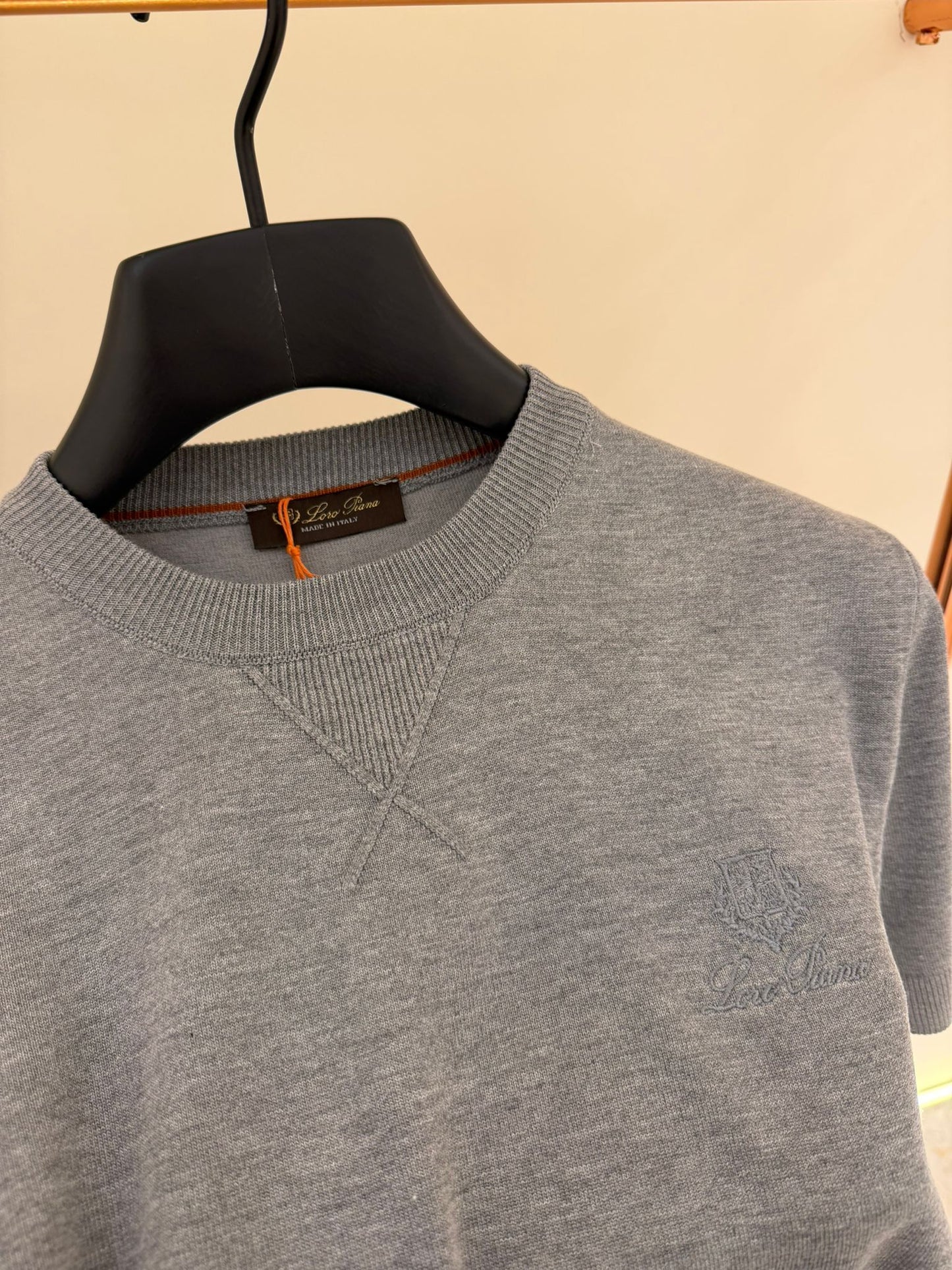 Loro Piana Crewneck T-Shirt Grey