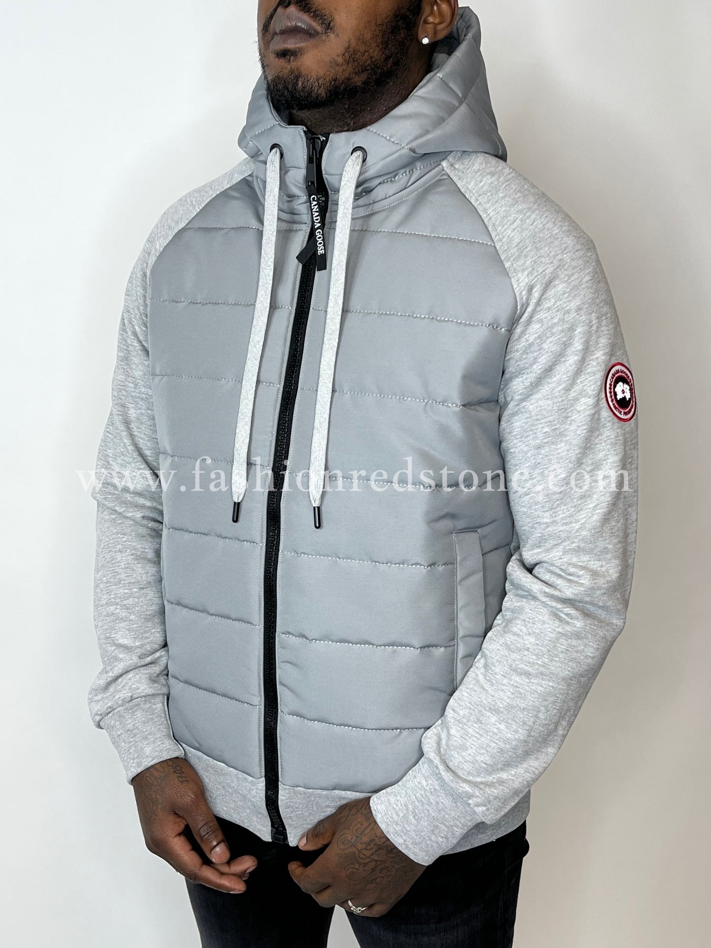 Canada Goose Hybridge Jack Met Gewatteerd Voorpand Grey