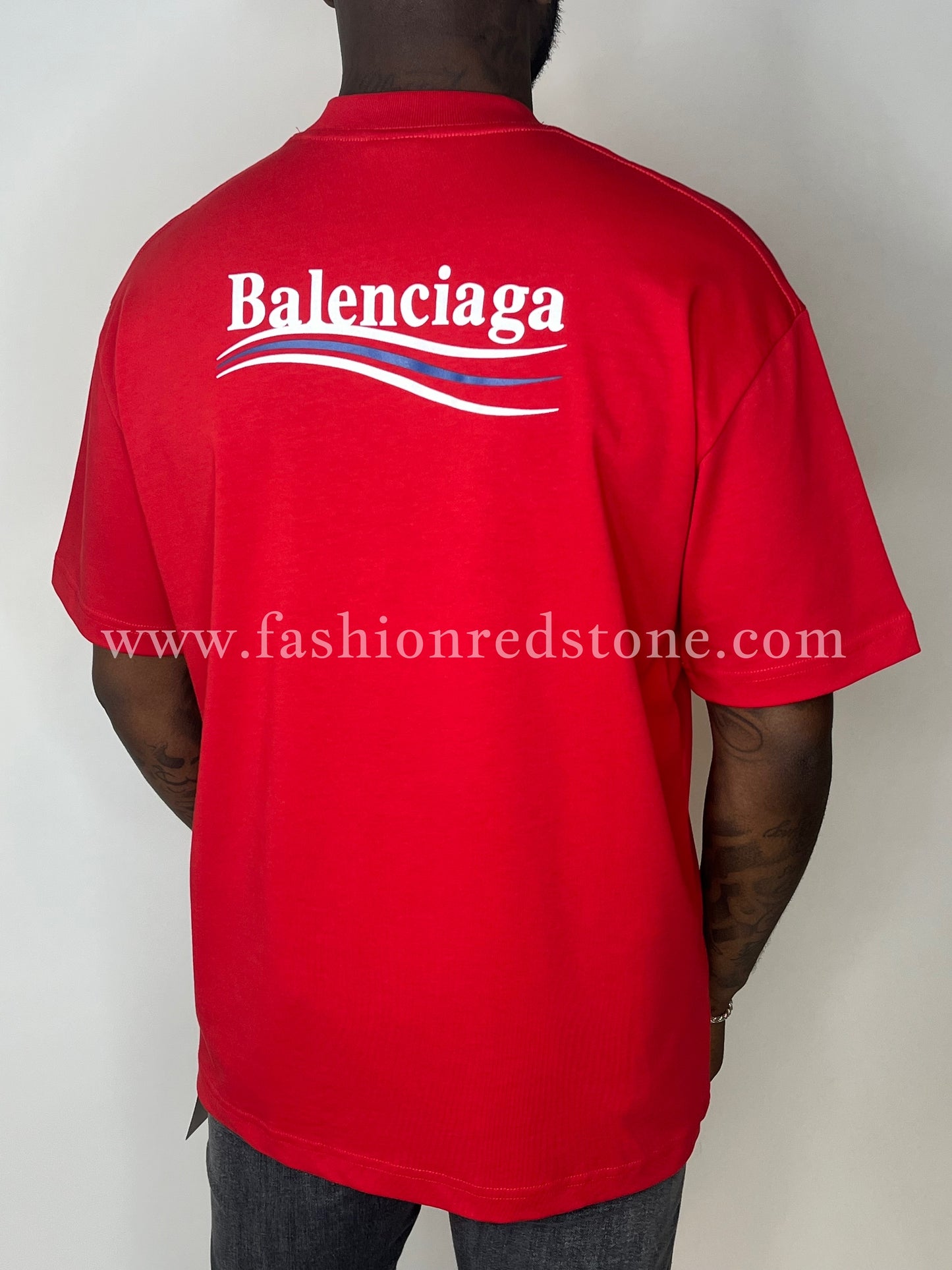Balenciaga Political Campaign T-Shirt Red
