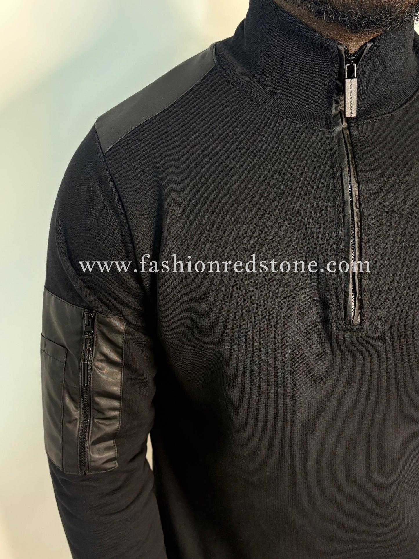 Canada Goose Stormont CORDURA-Trimmed Half-Zip Sweater