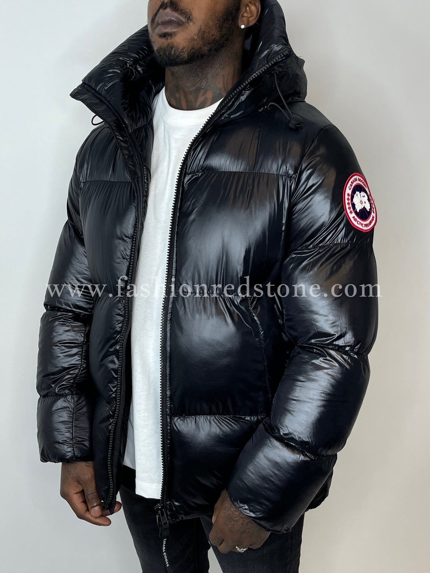 Canada Goose Crofton Puffer Jack Met Donsvulling Black