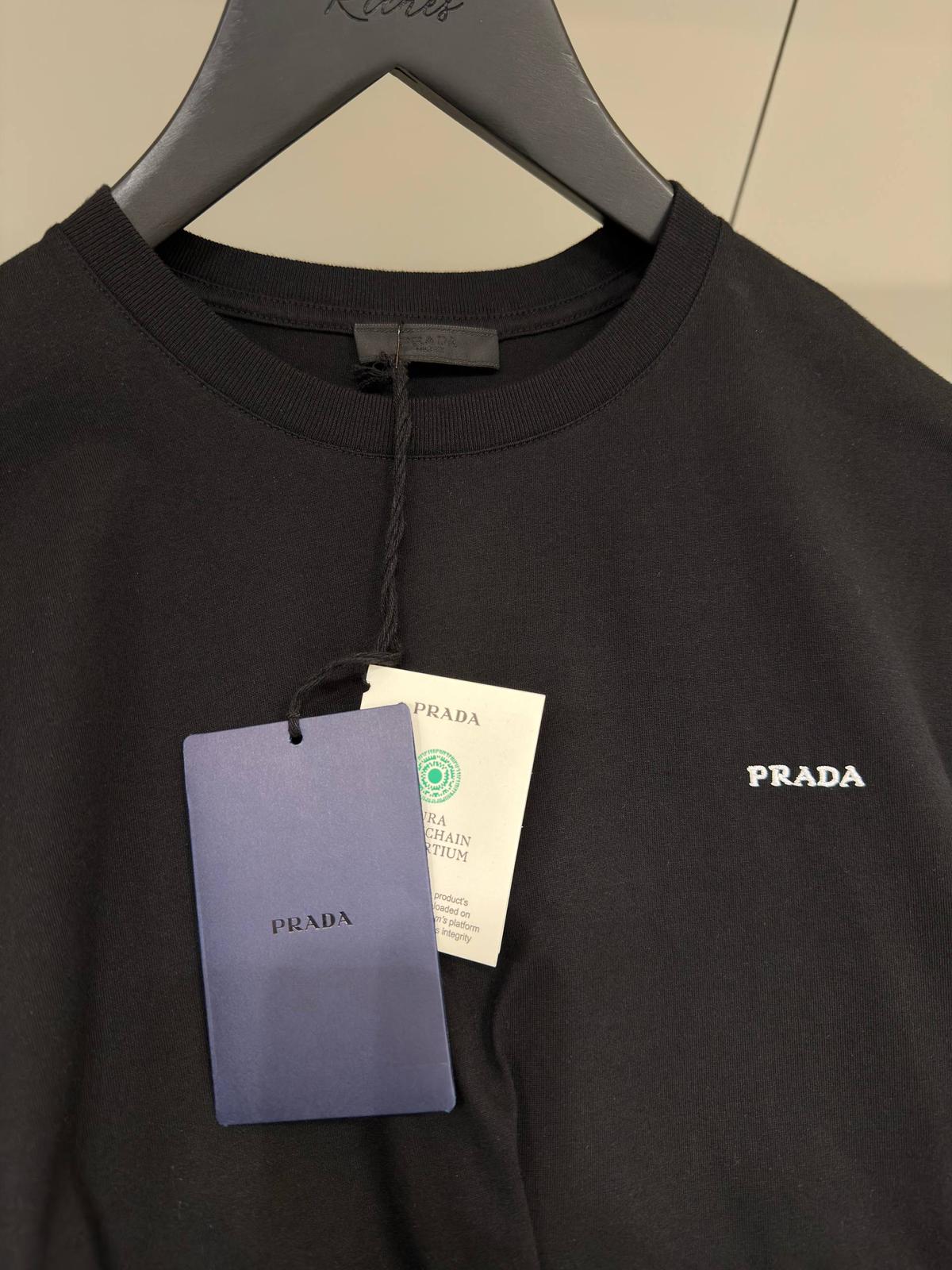 Prada Logo-embroidered T-Shirt