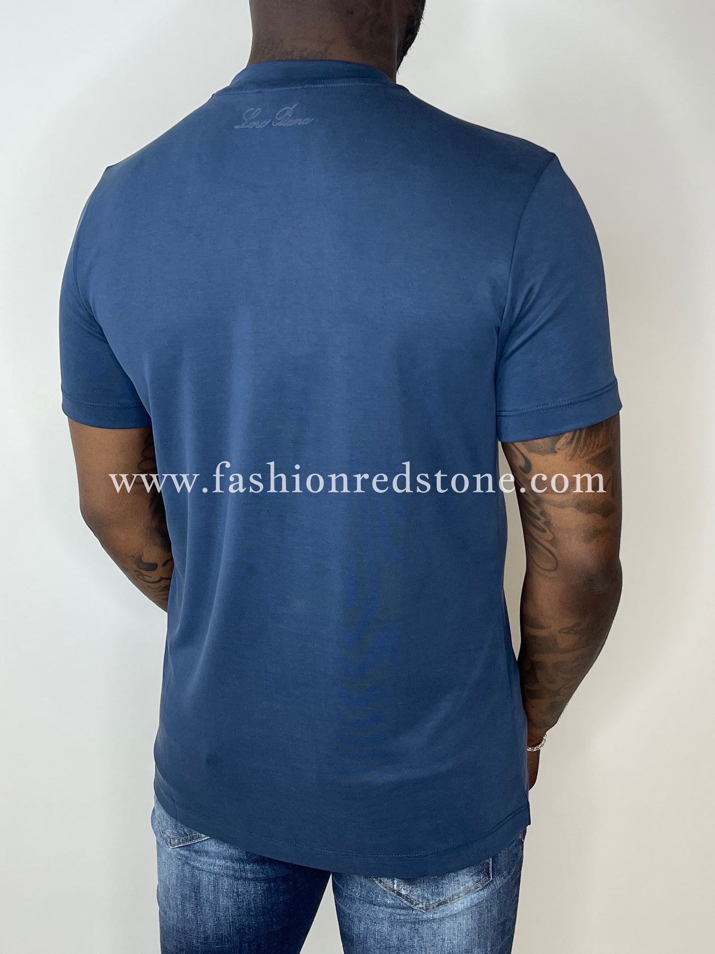 Loro Piana Jersey T-Shirt Navy Blue