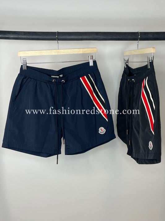 Moncler Zwembroek Met Logopatch Navy