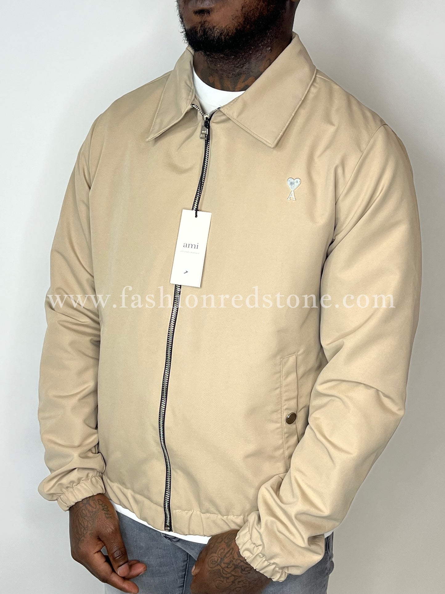 AMI DE COEUR Zipped Jacket Beige