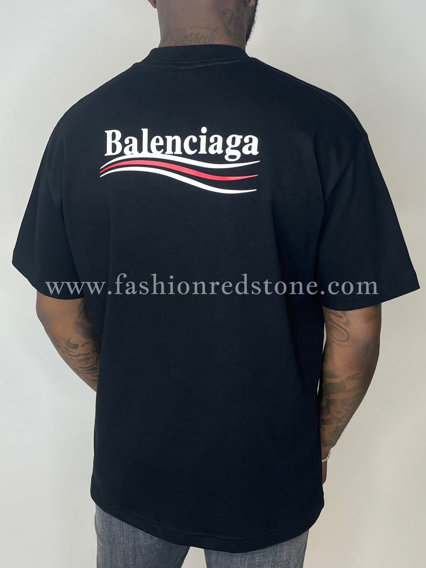 Balenciaga Political Campaign T-Shirt Black