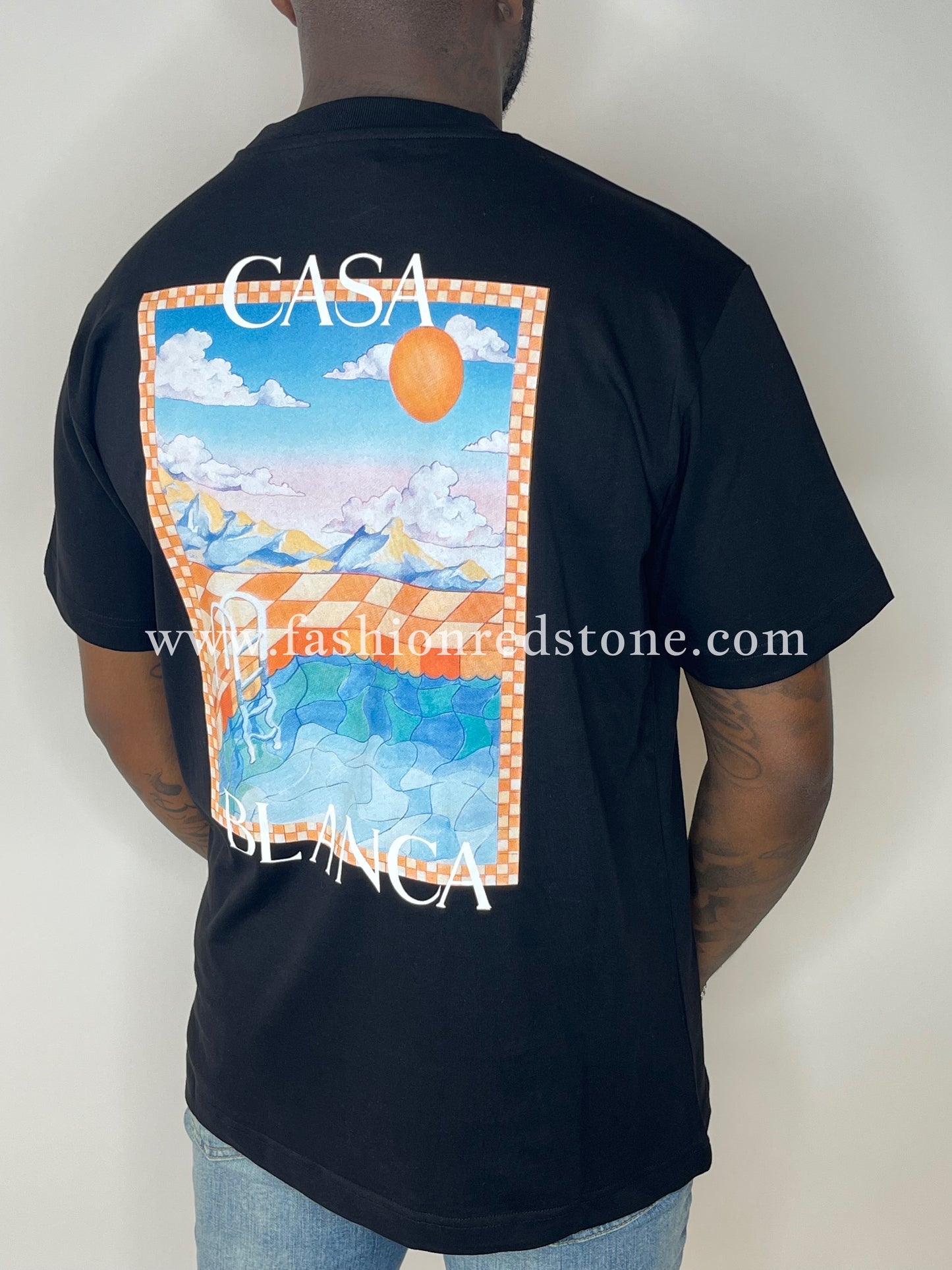 Casablanca T-Shirt met Logoprint