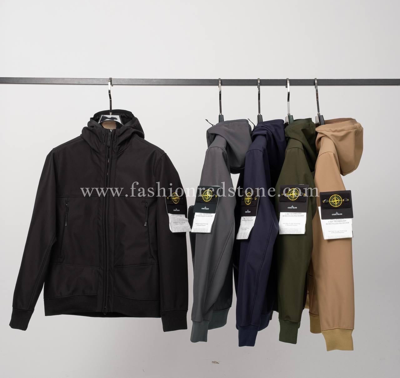 Stone Island Soft Shell Jacket Black
