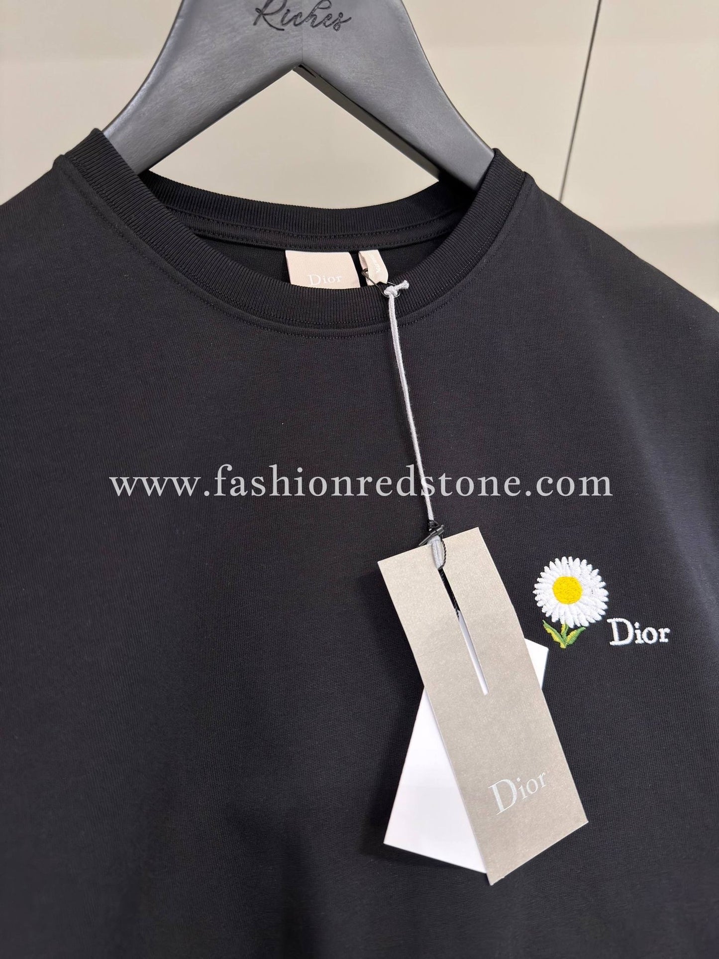 CD T-shirt met Daisy-borduursel, regular-fit
