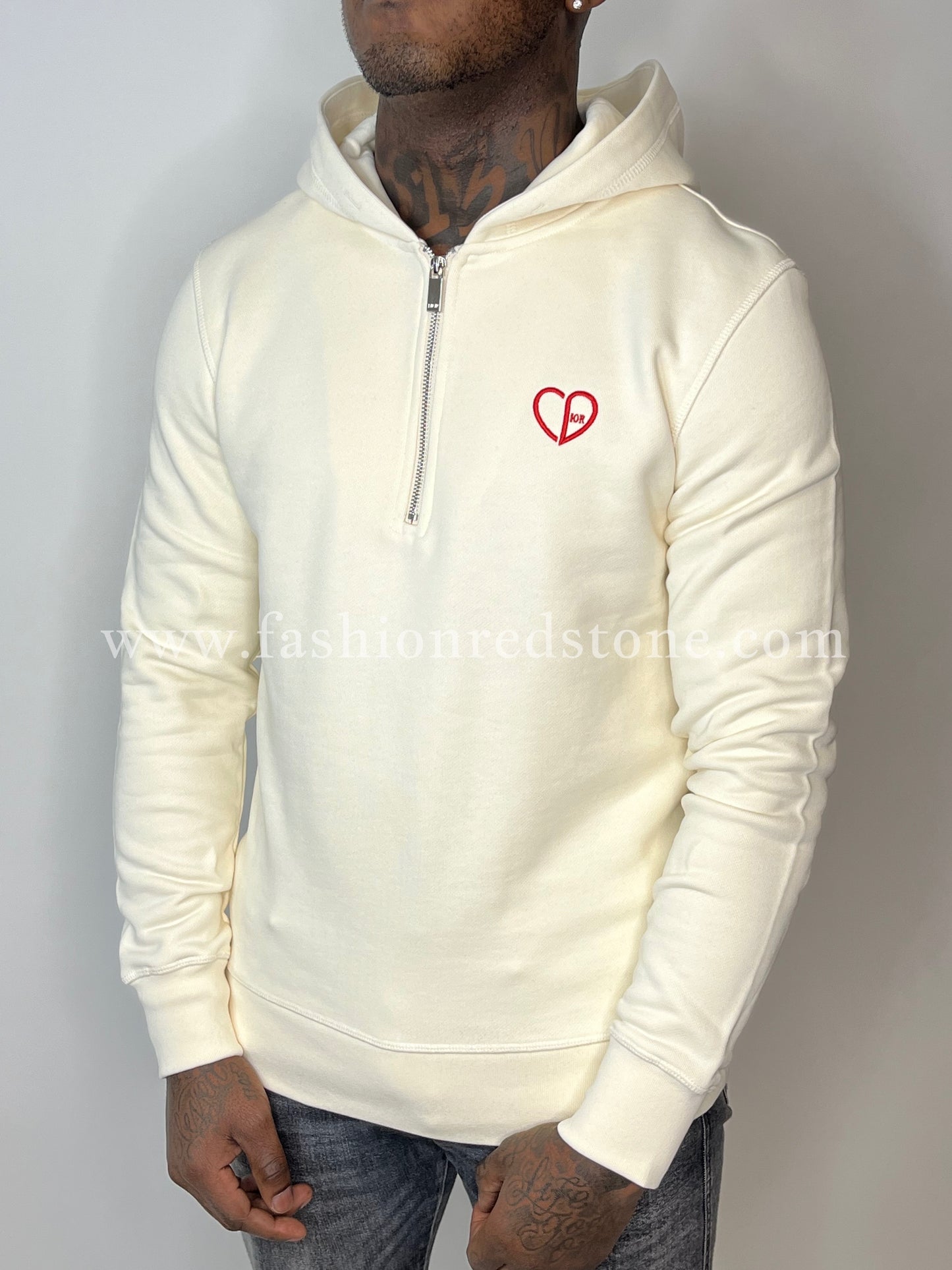 CD Heart Relaxed-Fit Hooded Sweatshirt