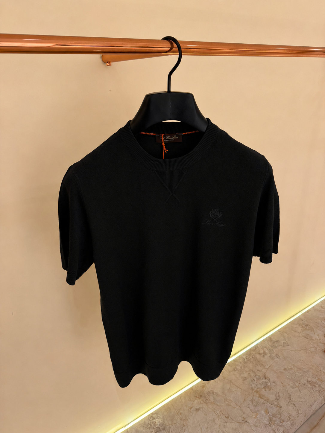 Loro Piana Crewneck T-Shirt Black