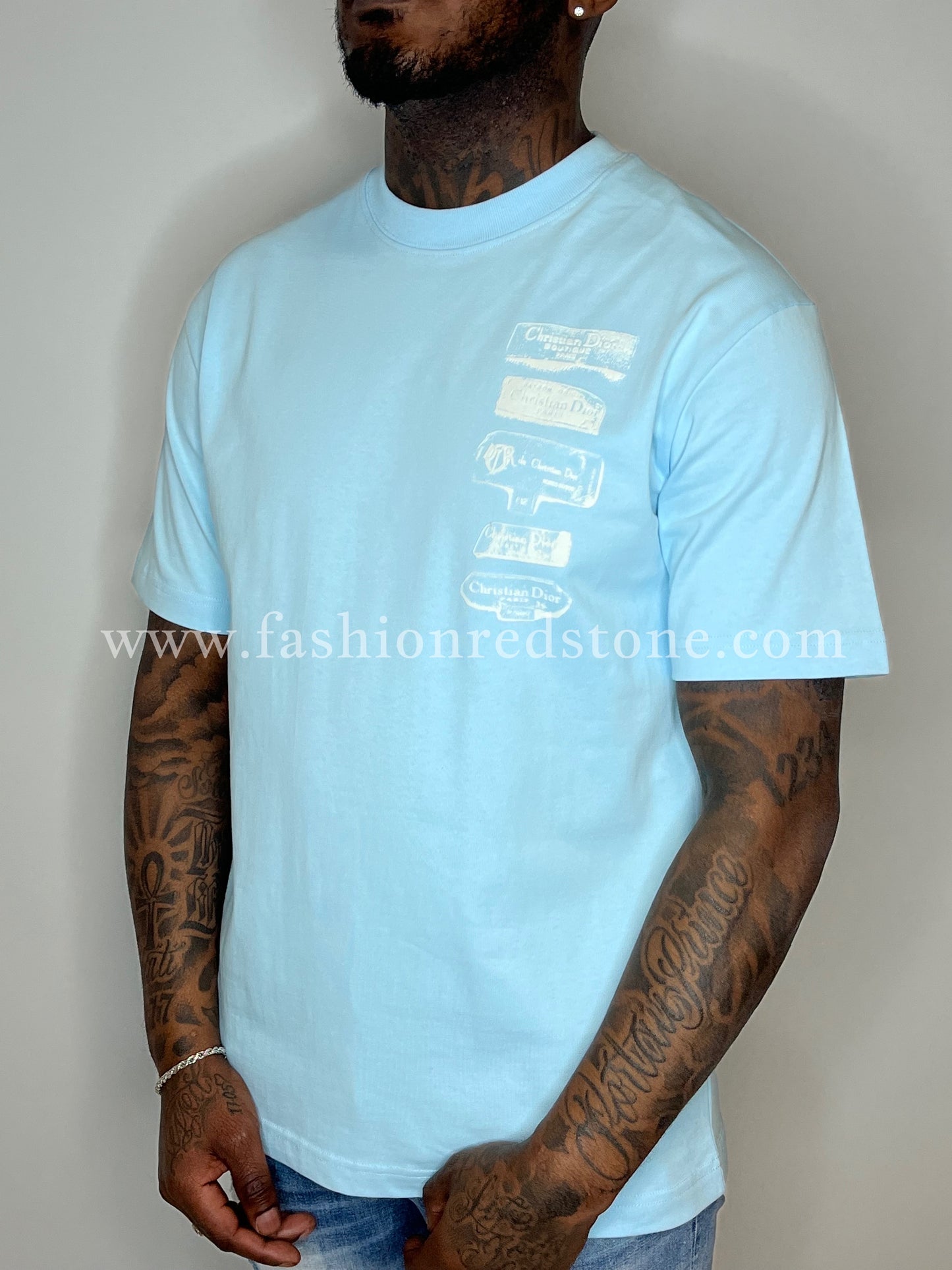 Relaxed-fit T-shirt met Dior Archives Labels-kenmerk