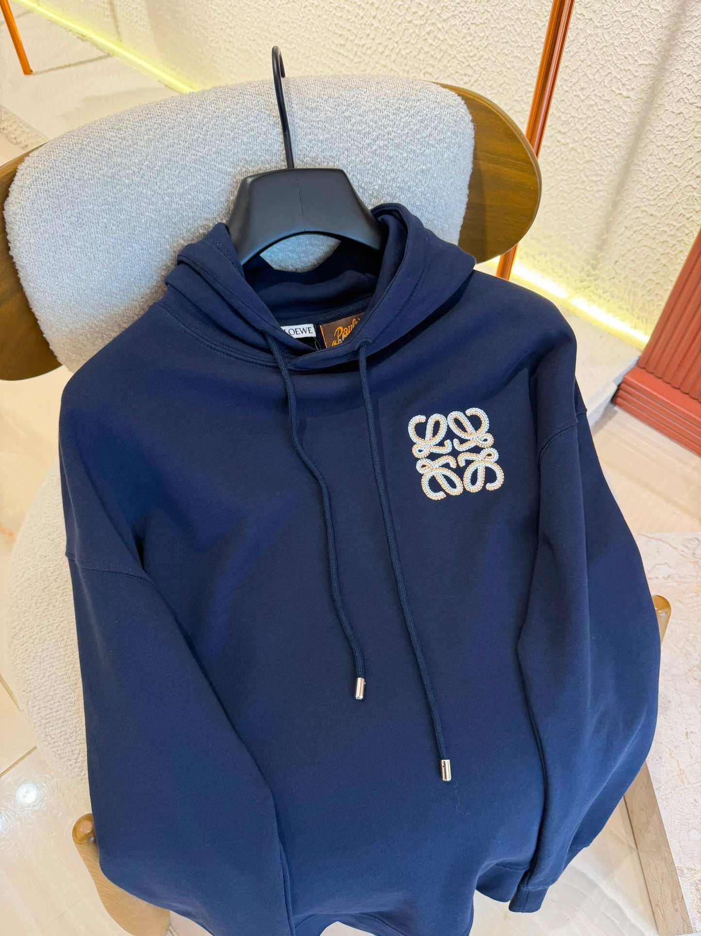 LOEWE hoodie in Cotton Navy