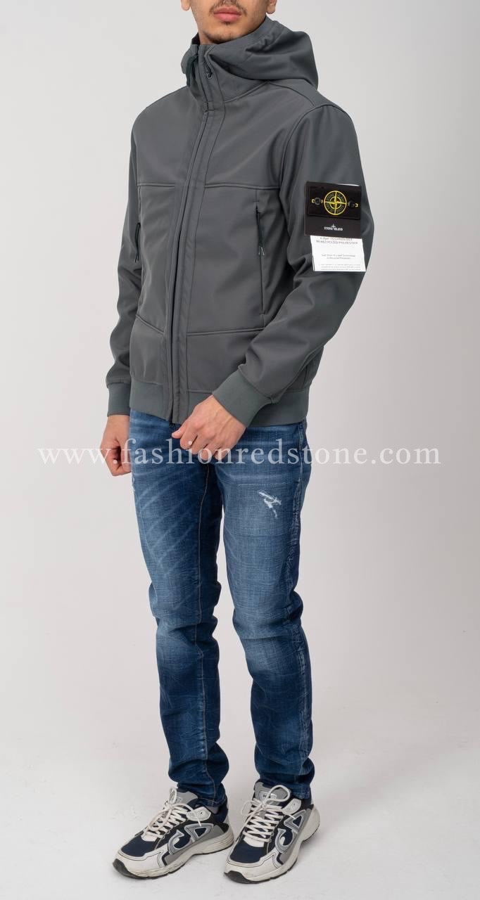 Stone Island Soft Shell Jacket Antraciet