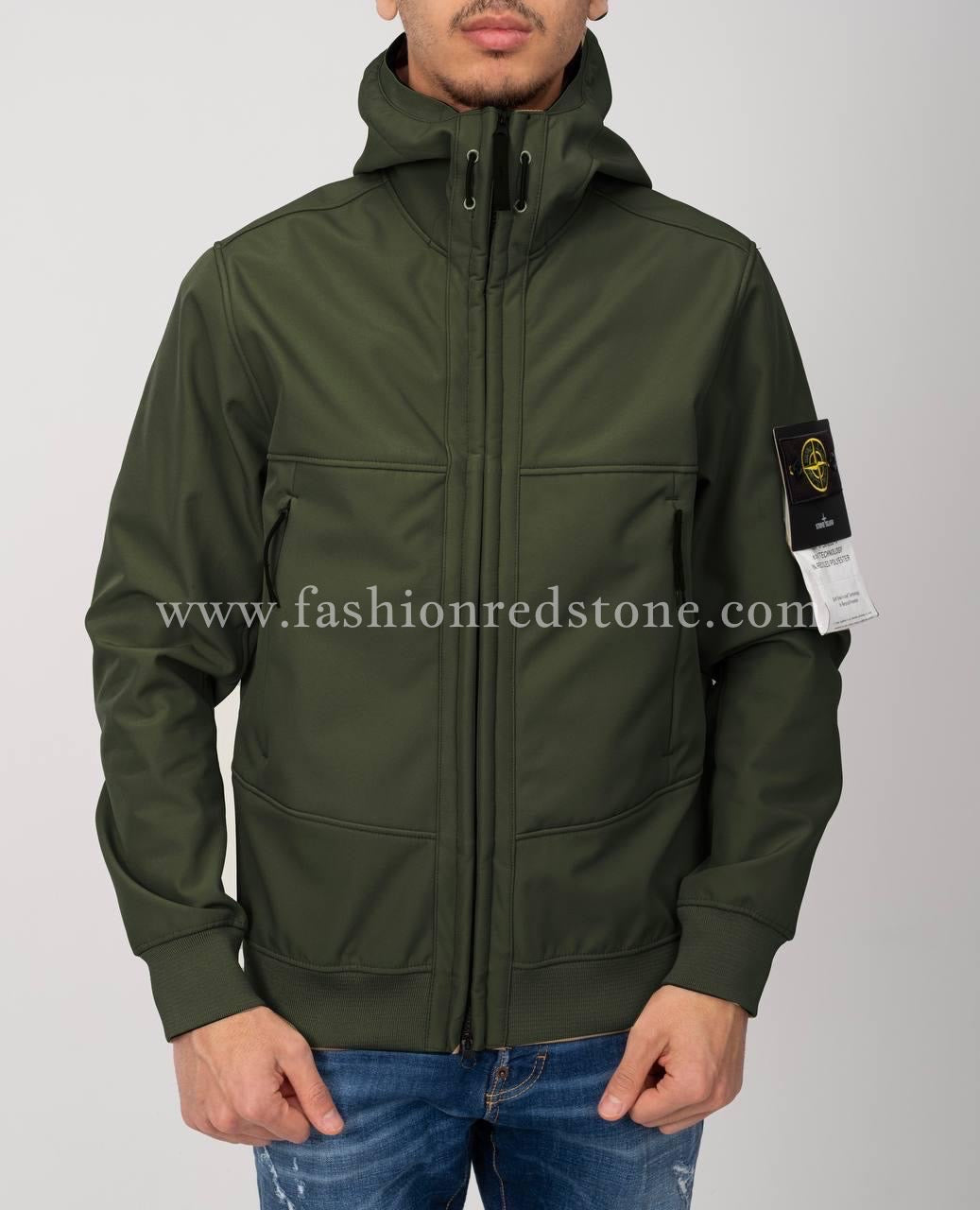 Stone Island Soft Shell Jacket Khaki