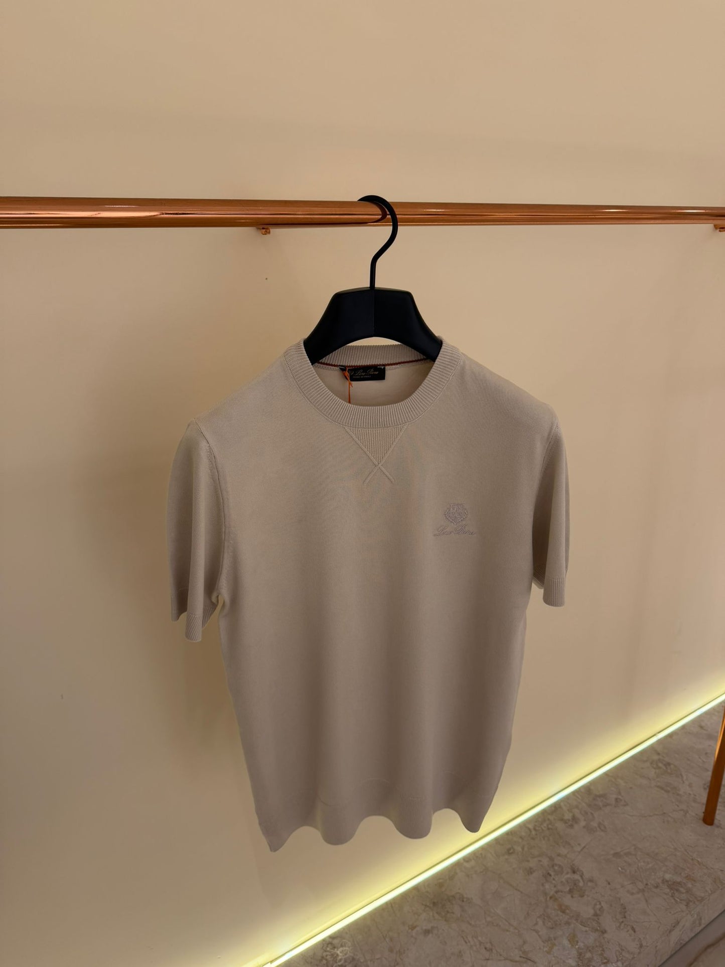 Loro Piana Crewneck T-Shirt Beige