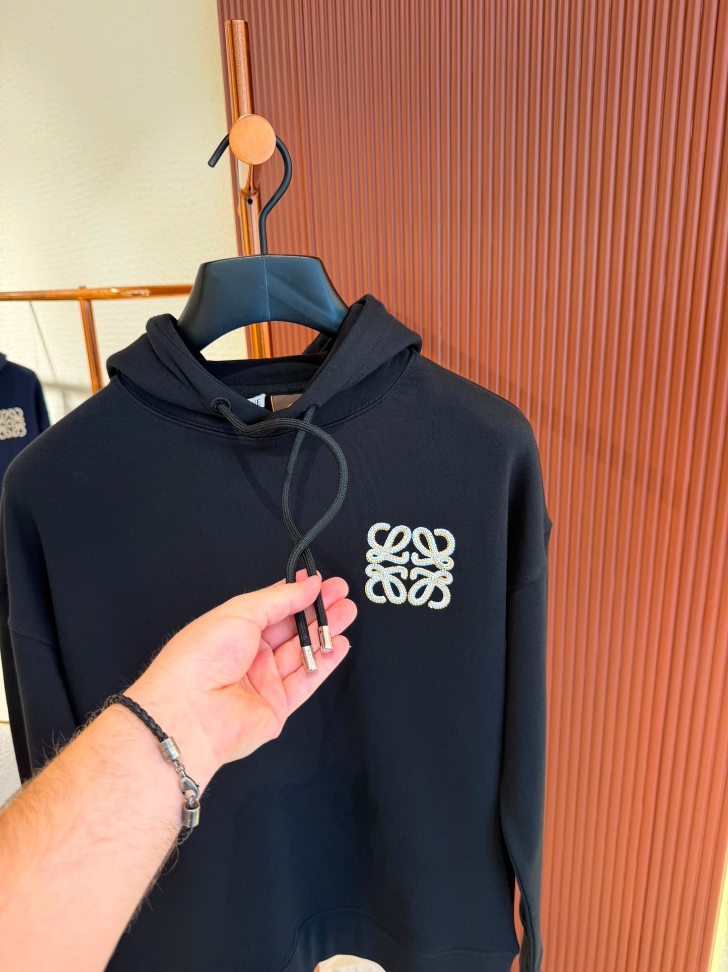 LOEWE hoodie in Cotton black
